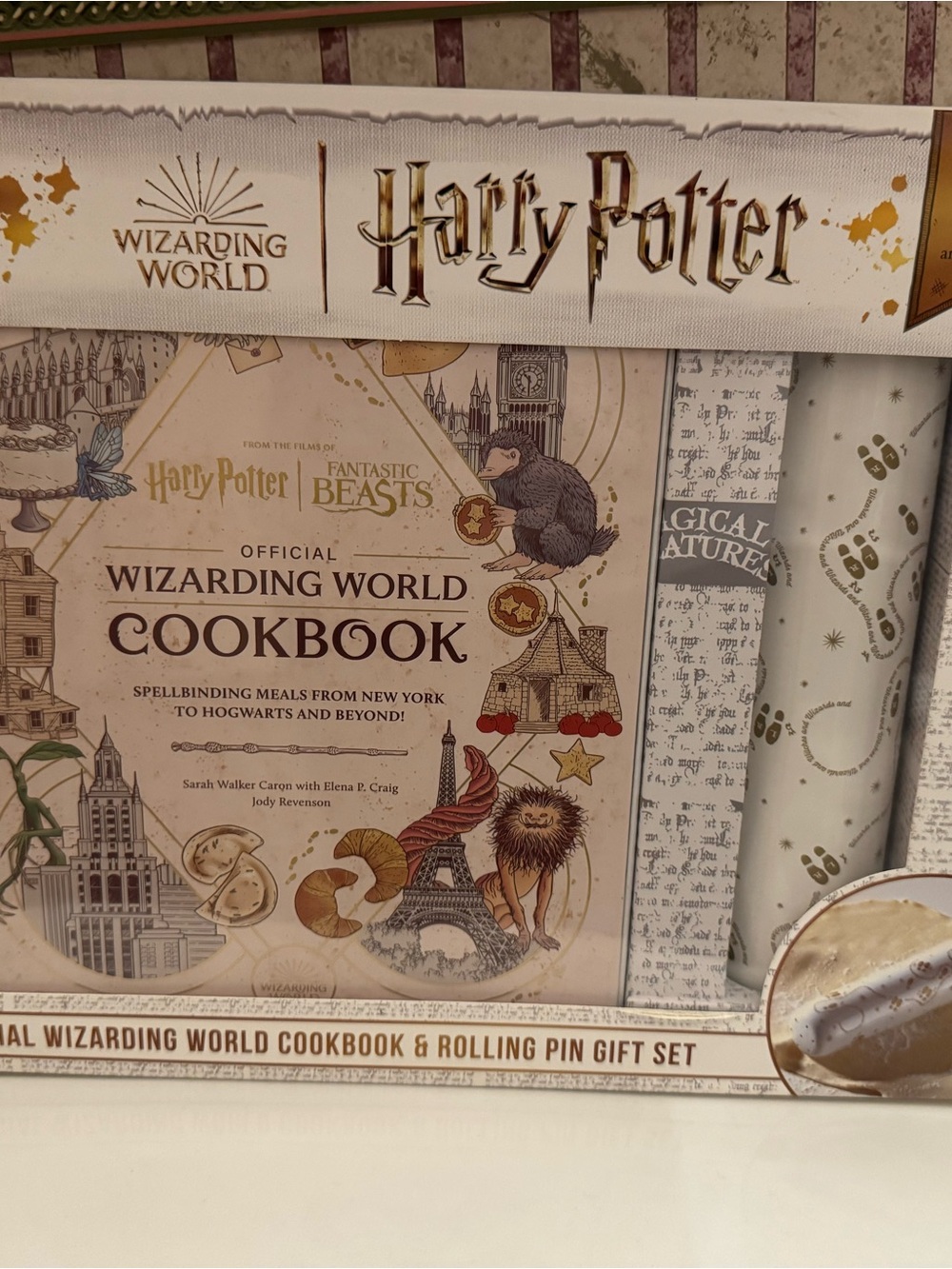 Harry Potter Official Wizarding World Cookbook Gift Set With Rolling Pin